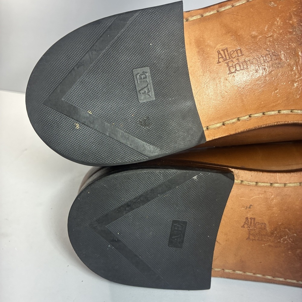 Allen Edmonds Woodstock Kiltie Slip On Loafer Brown Dress Shoes Size 8.5C USA - Picture 14 of 15